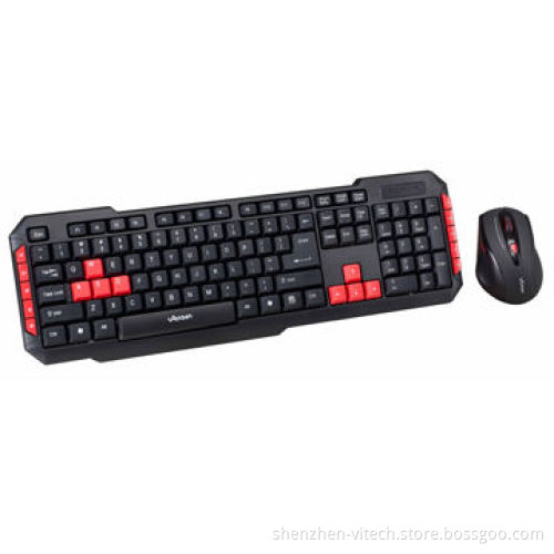 Wireless business keyboard and mouse combo, multimedia design